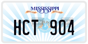 HCT904 license plate in Mississippi