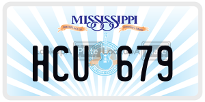 HCU679  license plate in MS