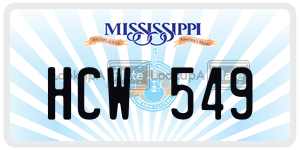 HCW549  license plate in MS