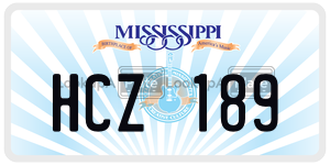 HCZ189  license plate in MS