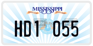 HD1055  license plate in MS