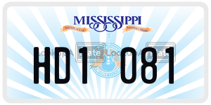 HD1081  license plate in MS