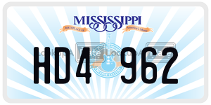 HD4962  license plate in MS