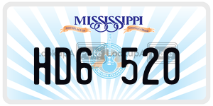 HD6520  license plate in MS