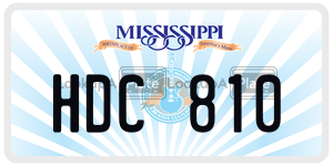 HDC810  license plate in MS