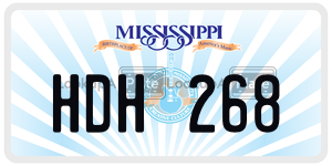 HDH268  license plate in MS