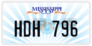 HDH796  license plate in MS