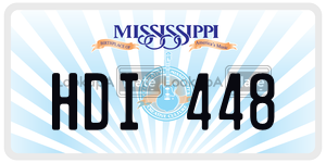 HDI448  license plate in MS