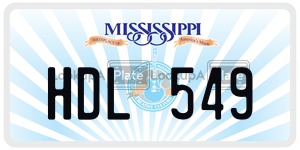 HDL549  license plate in MS