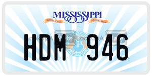HDM946  license plate in MS
