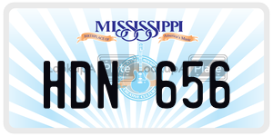 HDN656  license plate in MS