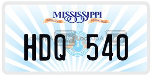HDQ540  license plate in MS