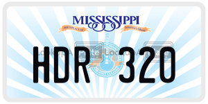 HDR320  license plate in MS