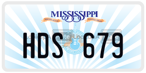HDS679 license plate in Mississippi