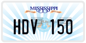 HDV150  license plate in MS