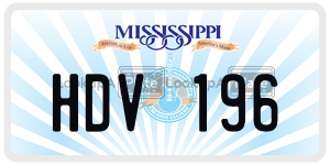 HDV196  license plate in MS