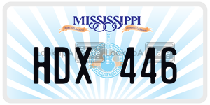 HDX446  license plate in MS