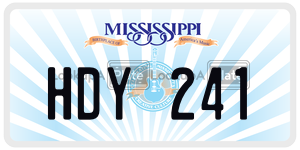 HDY241  license plate in MS
