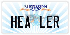 HEALER  license plate in MS
