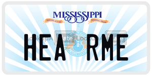 HEARME  license plate in MS