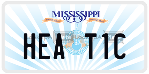 HEAT1C  license plate in MS