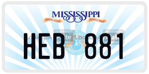 HEB881  license plate in MS