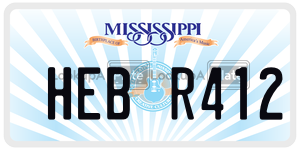 HEBR412  license plate in MS