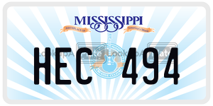 HEC494  license plate in MS
