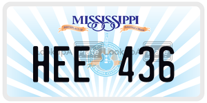 HEE436  license plate in MS