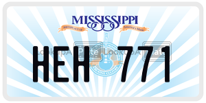 HEH771  license plate in MS