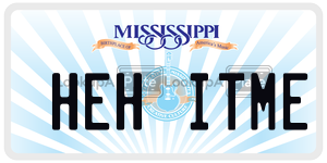 HEHITME  license plate in MS