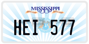 HEI577  license plate in MS