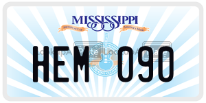 HEM090  license plate in MS