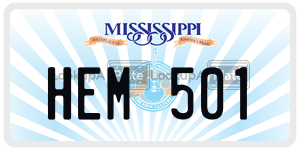 HEM501  license plate in MS