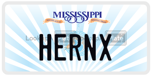 HERNX  license plate in MS