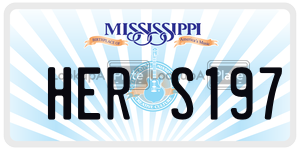 HERS197 license plate in Mississippi