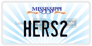 HERS2  license plate in MS