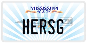HERSG  license plate in MS