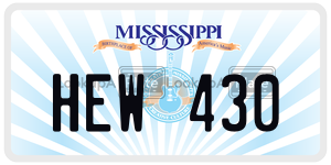 HEW430  license plate in MS