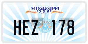HEZ178  license plate in MS