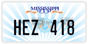 HEZ418  license plate in MS