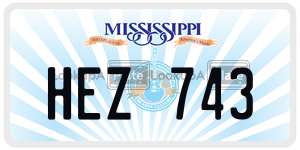 HEZ743  license plate in MS