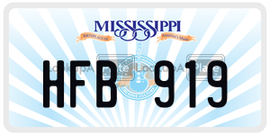 HFB919  license plate in MS