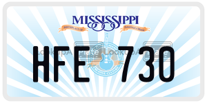 HFE730  license plate in MS