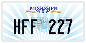 HFF227  license plate in MS