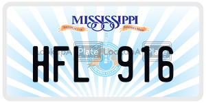 HFL916  license plate in MS