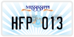 HFP013  license plate in MS