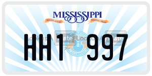HH1997  license plate in MS