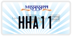 HHA11  license plate in MS