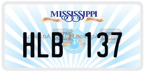HLB137  license plate in MS